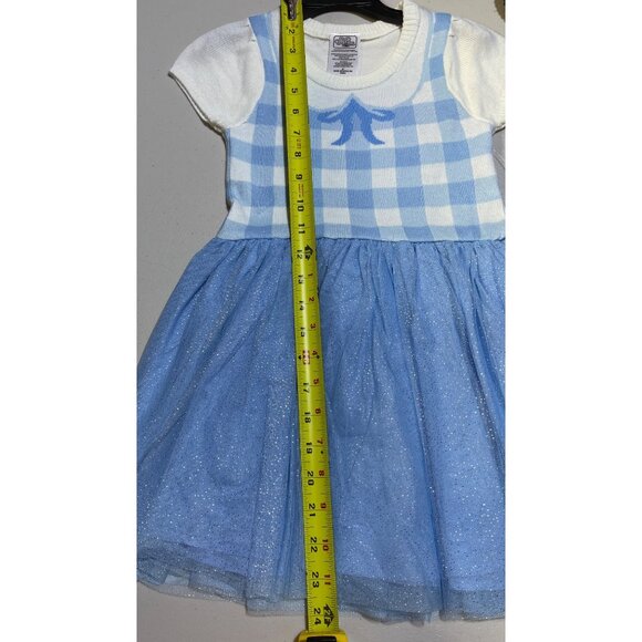 The Wizard Of Oz Dorothy Cosplay Dress 5T White & Blue Acrylic/Polyester - Picture 4 of 9
